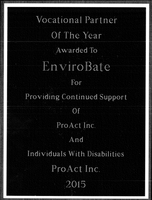 EnviroBate award from ProAct Image