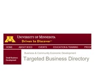 U of MN Targeted Business  Registered Thumb Image