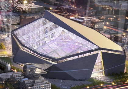 EnviroBate's Role in New Vikings Stadium Image